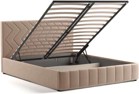 Милана кровать 160 Tenerife latte (бежевый кофейный) Милана кровать 160 Tenerife latte (бежевый кофейный)