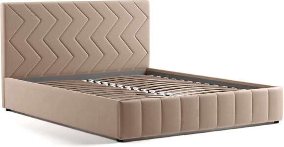 Милана кровать 160 Tenerife latte (бежевый кофейный) Милана кровать 160 Tenerife latte (бежевый кофейный)