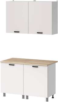 МК Аленушка 1,2м Лаванда Молочный,скоба черный,сонома МК Аленушка 1,2м Лаванда Молочный,скоба черный,сонома