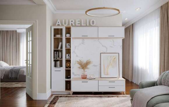 Шкаф МЦН Аурелио 1 (Глазов) Белый