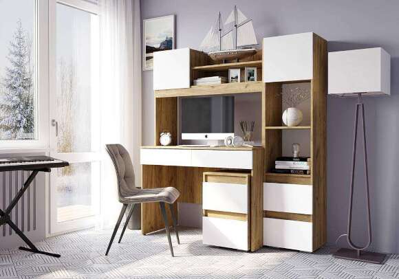 Шкаф-пенал Селфи ПН-17 (Семья Мебелони)