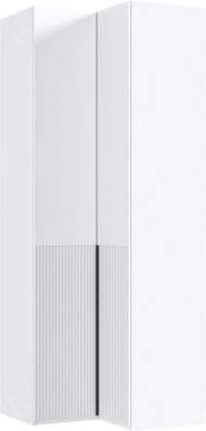 Марвэл Шкаф угловой (Браш Вайт, Белый)