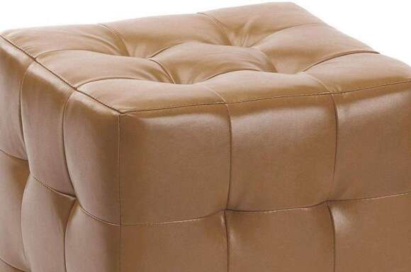 Пуф Лотос Бежевый экокожа