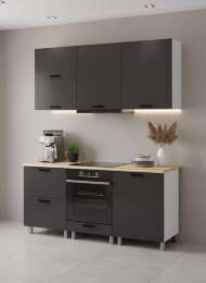 МК Аленушка 1,8м Астра Лаванда Сталь,скоба черный,сонома