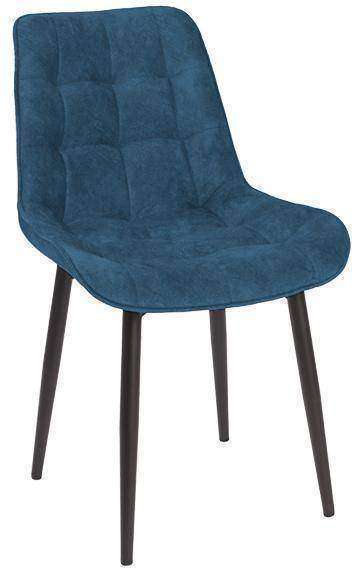 Стул Бостон черный муар / синий