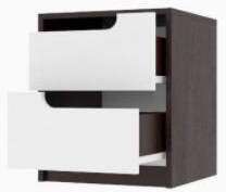 Тумба прикроватная Гавана ТЭКС (Акрил Белый)