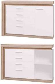 Комод Люмен 03 Ижмебель (Дуб Сакраменто)