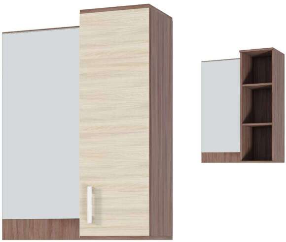 Полка с зеркалом НИКА ПЗ-800 ЭРА (Ясень Шимо) Полка с зеркалом НИКА ПЗ-800 ЭРА (Ясень Шимо)