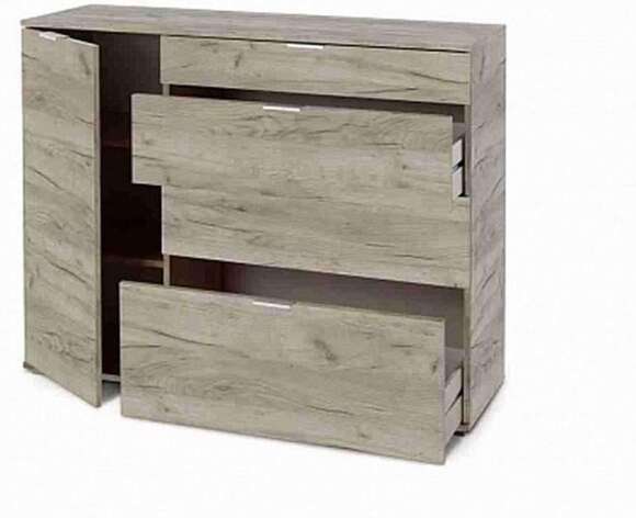 Комод НК-3 Дуб крафт серый Комод НК-3 Дуб крафт серый