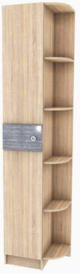 Шкаф торцевой Мадлен (Дуб шале серебро)