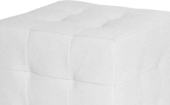 Пуф Лотос Белый экокожа