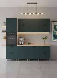 МК Аленушка 2,4м Лаванда Изумруд,скоба черный,сонома