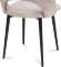 Стул Жаклин черный муар / бежевый