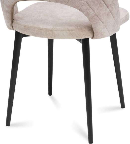 Стул Жаклин черный муар / бежевый
