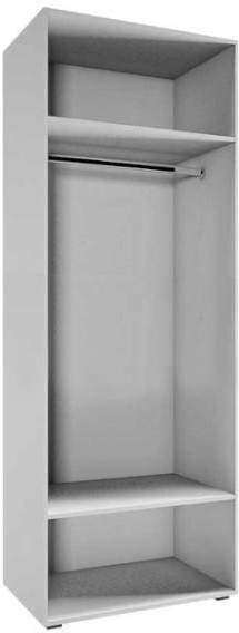 Шкаф Флорис черный глянец / белый