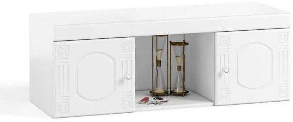 Полка навесная Афина АФ-13 белое дерево