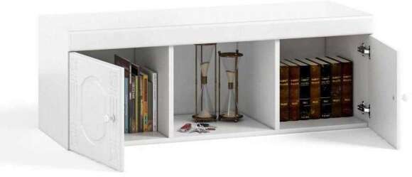 Полка навесная Афина АФ-13 белое дерево