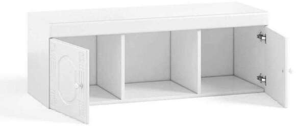 Полка навесная Афина АФ-13 белое дерево