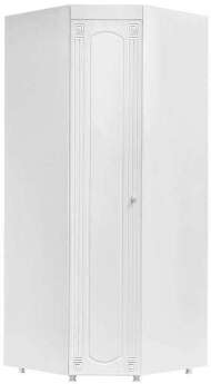 Шкаф угловой (гл.560) Афина АФ-67 белое дерево