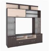 Стенка в гостиную Оскар-18 ОГЦС-2, венге/дуб молочный