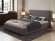 Милана кровать 180 Tenerife espresso (серо-коричневый)