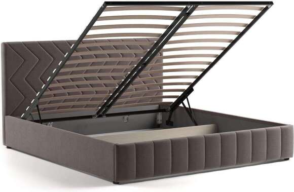 Милана кровать 180 Tenerife espresso (серо-коричневый)