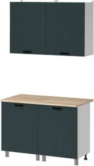 МК Аленушка 1,2м Лотос Изумруд,скоба антрацит,сонома МК Аленушка 1,2м Лотос Изумруд,скоба антрацит,сонома