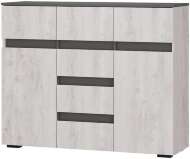 Комод комбинированный Мрия КМ-15, Бетон пайн светлый, графит Комод комбинированный Мрия КМ-15, Бетон пайн светлый, графит