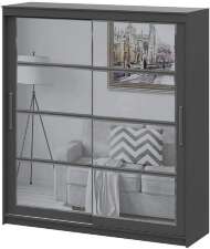 Шкаф-купе №3 2,0м Графит серый Шкаф-купе №3 2,0м Графит серый