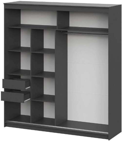 Шкаф-купе №3 2,0м Графит серый Шкаф-купе №3 2,0м Графит серый