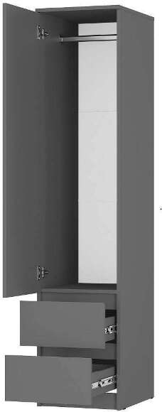 Шкаф-пенал Симпл ПН-17 (БТС) Графит Шкаф-пенал Симпл ПН-17 (БТС) Графит