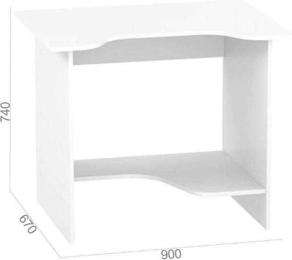 Компьютерный стол КСТ-03 Черный/Красный