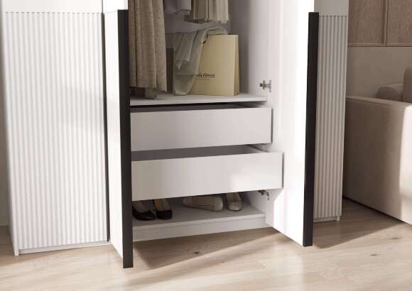 Марвэл Ящики шкафа (комплект 2шт) (Белый)