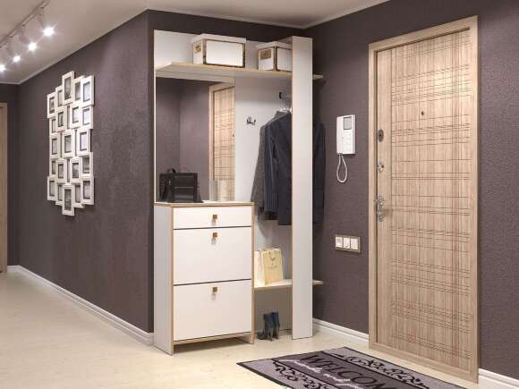 68.10 шкаф-прихожая Дакота Белый