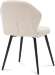 Стул Кельн черный муар / светло-бежевый
