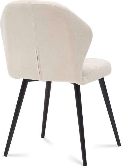 Стул Кельн черный муар / светло-бежевый