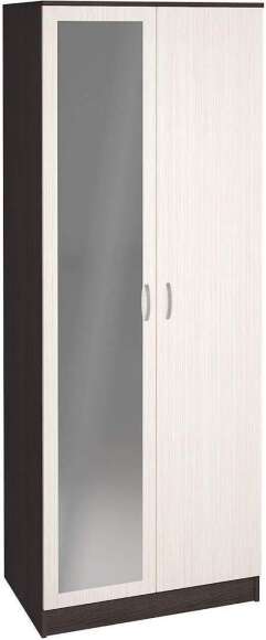 Шкаф 2-х створчатый Ронда ШК-20 с зеркалом венге / дуб белфорд