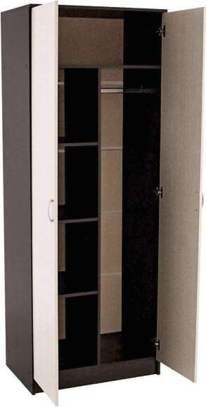 Шкаф 2-х створчатый Ронда ШК-20 с зеркалом венге / дуб белфорд