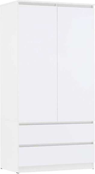 Шкаф Челси 2-х дверный белый глянец / белый