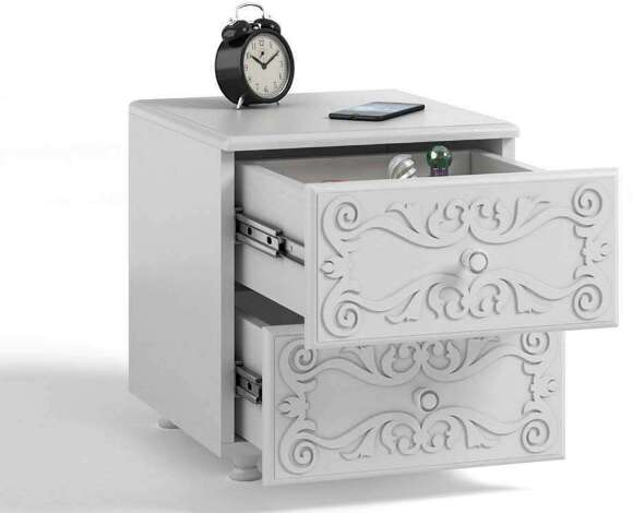 Спальня Италия-1 мягкая спинка белое дерево Спальня Италия-1 мягкая спинка белое дерево