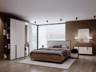 Спальня Харди 3 Дуб Делано Темный / Супермат Джелато Спальня Харди 3 Дуб Делано Темный / Супермат Джелато