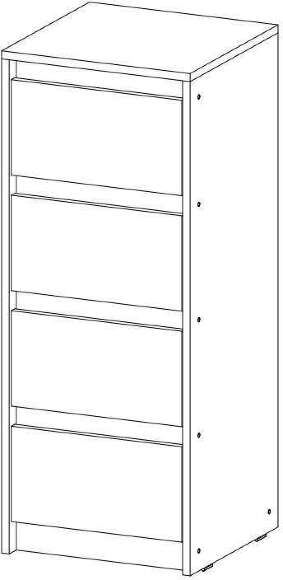 Комод Айден КМ06-400 Белый Комод Айден КМ06-400 Белый