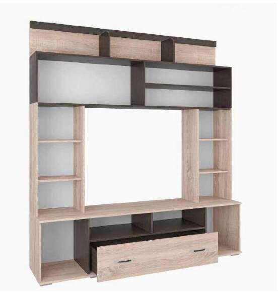 Стенка в гостиную Оскар-18 ОГЦС-2, дуб сонома/венге