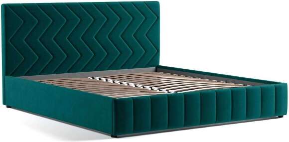 Милана кровать 180 Tenerife izumrud (сине-зелёный)