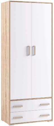 Шкаф двухдверный с ящиками Бланка ТЭКС (Белый)