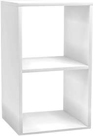 Агата М14 Стеллаж 2-х секционный Белый Агата М14 Стеллаж 2-х секционный Белый