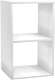 Агата М14 Стеллаж 2-х секционный Белый