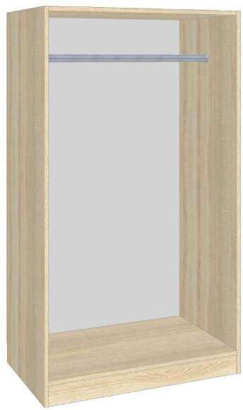 Шкаф распашной с антресолью Лена, Дуб сонома, белый, Комплект 3