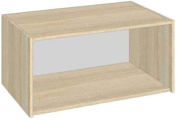 Шкаф распашной с антресолью Лена, Дуб сонома, белый, Комплект 3