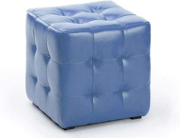 Пуф Лотос Голубой экокожа